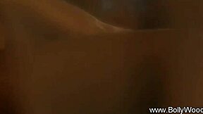 she strips and dances erotically with teasing brunette moves