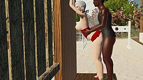 obedient damla engages in self-pleasure activity