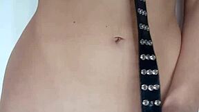 Watch Me Punish My Pussy and Tits with a Belt?