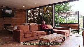 I Fuck a Blind Man's Daughter Next to Him, Cum Drops Mistaken for Cream.