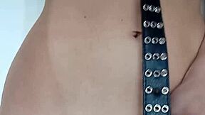 Watch Me Punish My Pussy and Tits with a Belt?