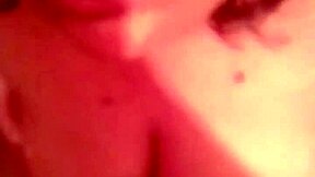 hot bathtub blowjob and cum on boobs in bathroom