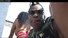 Intense African Threesome with Tongue and Ass Play in Eko