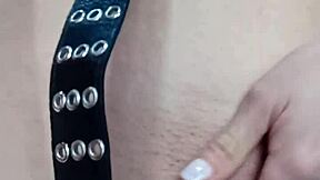 Watch Me Punish My Pussy and Tits with a Belt?