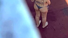 Argentinian Neighbors In Bikinis Sunbathing On Terrace