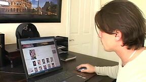 Milf teen Keri Sable's big cock deepthroat cumshot