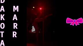 Dakota Marr pole dances with ripped clothes in Nebraska club