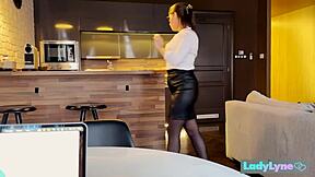 Girl Next Door Says, 'Be a Good Boy and Jerk Off to My Big Tits Now!'