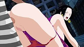 तो, हैंकॉक उस वाइल्ड हेंटाई सीन में डॉगीस्टाइल पा रही थी