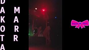 Dakota Marr pole dances with ripped clothes in Nebraska club