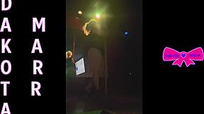 Dakota Marr pole dances with ripped clothes in Nebraska club