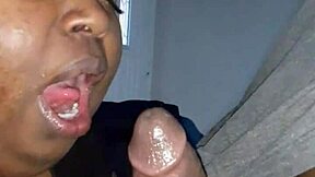 Straight guy engages in deepthroat sucking action