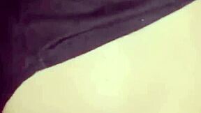 Amoosinas Cums on White Ass in Tight Airport WC