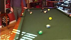 My step sister acts as pool hall slut