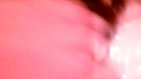 hot bathtub blowjob and cum on boobs in bathroom