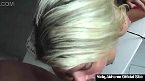 Mature Blonde Vicky Vette Sucks Hard Cock