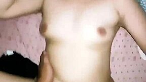 Enjoying Neighbor's Wife's Wet Pussy In Bedroom Until Cum Inside