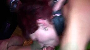 Skinny Milf Exclaims, 'Fuck My Ass in This Gangbang Orgy!'