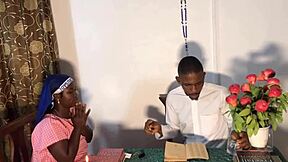 chatting about intimate moments before confession in homemade setting