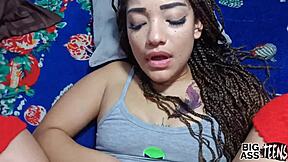 Stepfather forces stepdaughter to fuck due to her superior big ass in homemade scene