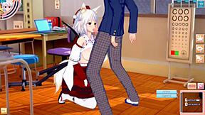 【エロゲーコイカツ！】東方 犬走椛におっぱい揉みまくりh！3dcg巨乳アニメ動画 東方プロジェクト 【ヘンタイゲーム とうほう もみじ いぬばしり 】