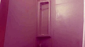 Step dad and step-daughter shower and fuck with oil lube