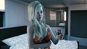 blonde virgin invites me to stay overnight in her hotel room