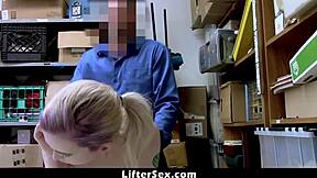 Small Tits Shoplifter Lexi Lore Fucked Officer Punishment