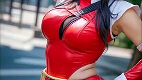 Female Warrior Costume Destroyed!
