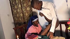 chatting about intimate moments before confession in homemade setting