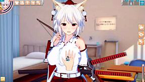 【エロゲーコイカツ！】東方 犬走椛におっぱい揉みまくりh！3dcg巨乳アニメ動画 東方プロジェクト 【ヘンタイゲーム とうほう もみじ いぬばしり 】