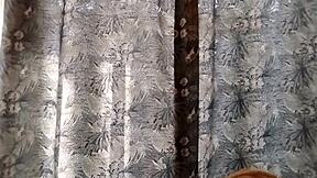 On the balcony, I see the hot neighbor with my girlfriend.