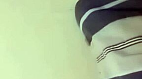 sexy couple engages in intense sex on bed