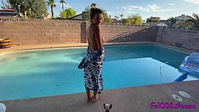 Pool Side Blowjob in Stunning 4K - TheFoxxxLife POV