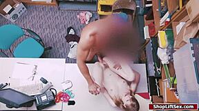 shoplifter gets confronted on the store floor