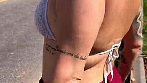 Prostitute on Highway Offers Free F*CK in Woods!