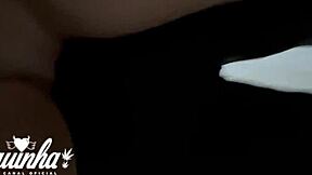 Naughty girl couldn't handle the heat and begged to fuck on the stairs