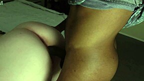 안경 쓴 스노우버니가 내 블랙 자지로 슬로피하게