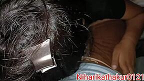 Sister-in-law fucks neighbor while girlfriend watches in Hindi hardcore