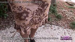 Thick Latina Exposes Body Outdoors And Indoors