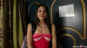 Teen 18 With Small Tits Experiences Real First Time Porn Casting Sex By Big White Cock