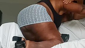 look at this sexy thick girl flaunting her pretty pussy lips on camera