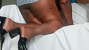 look at this sexy thick girl flaunting her pretty pussy lips on camera