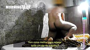 Katie kush deepthroats zac wilds monster cock in pantyhose