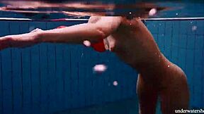 sexy naked twat avenna swims nude in the pool?