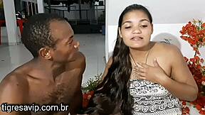 trans woman takes double penetration