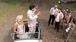 Amber Rayne, Hannah West, and Kaci Star Star in Outdoor Gangbang Action