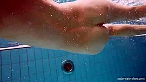 sexy naked twat avenna swims nude in the pool?