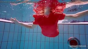 sexy naked twat avenna swims nude in the pool?