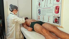 Unforgettable Erection Right in Front of the Nurse, Damn!